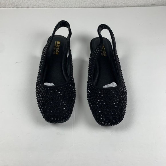 Kenneth Cole Reaction Esme Women's Slingback Flats Size 7.5 M Black NIB S0244‎ - Picture 3 of 11